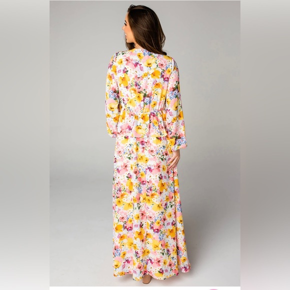 Eden long sleeve maxi dress - free love floral - Picture 5 of 6